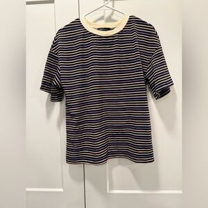 Striped Black and Purple Top